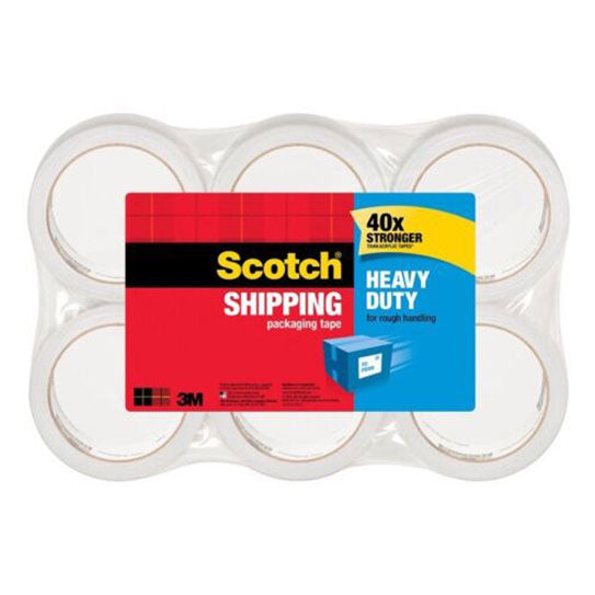 Scotch SCT Packaging Tape 3850‑6‑AU 48mm x 50m - 6 Pack