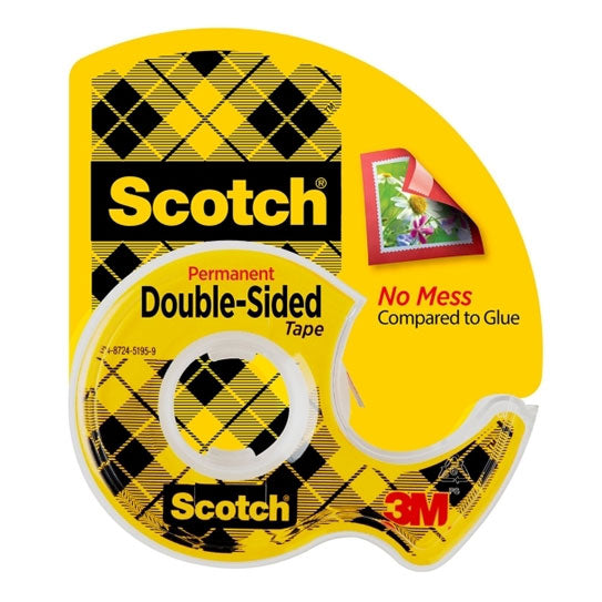 Scotch Double‑Sided Tape 237 - 12 Box
