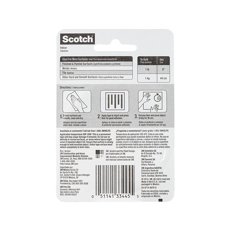 Scotch SCT Mount Tape 110P Indoor – 6 Box