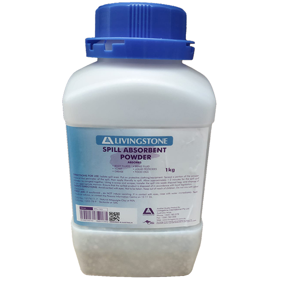 Livingstone Body Fluid and Infectious Waste Absorbent Powder 1 Kg/Bottle - White x15