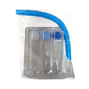 Livingstone Tri Ball Incentive Spirometer with Coloured Flow Rates Indicator 12/Ctn - Clear x5