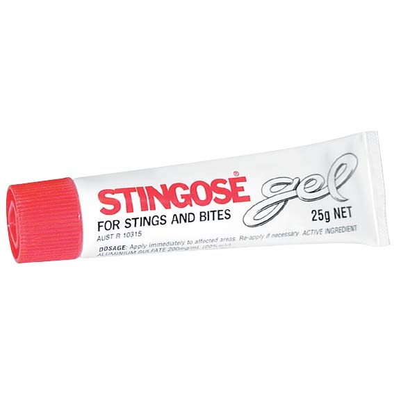 Stingose Topical Gel for Soothing Pain Itch Insect Bites and Skin Irritation 25g Schedule 0 - White x25