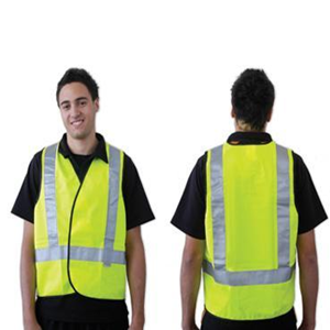 Livingstone High Visibility Safety Vest Medium Size Day/Night Use - Yellow x45