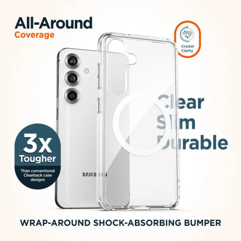 Encased Clear Back Case Samsung Galaxy S25+ Plus - Clear