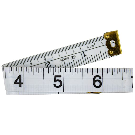 Livingstone Tape Measure 150 cm and 60 inches Tailoring Dressmaking Type - White x245