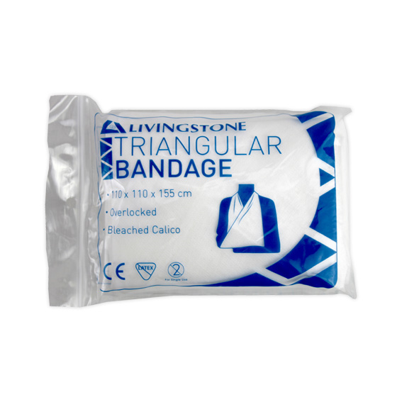 Livingstone Triangular Bandage Bleached Calico 110 x 110 x 155 cm - White x170