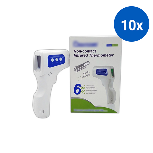 Liv Non-Contact Infrared Thermometer Heavy Duty Batteries Excluded 1/Box - White x10