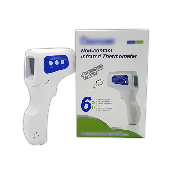 Liv Non-Contact Infrared Thermometer Heavy Duty Batteries Excluded 1/Box - White x10