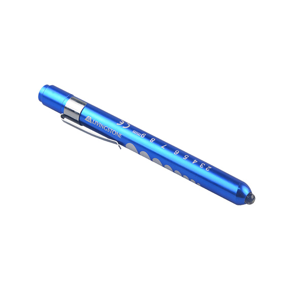 Livingstone Diagnostic Exam Pen Torch Guide LED Light 2 AAA Batteries Sold Separately - Blue x45