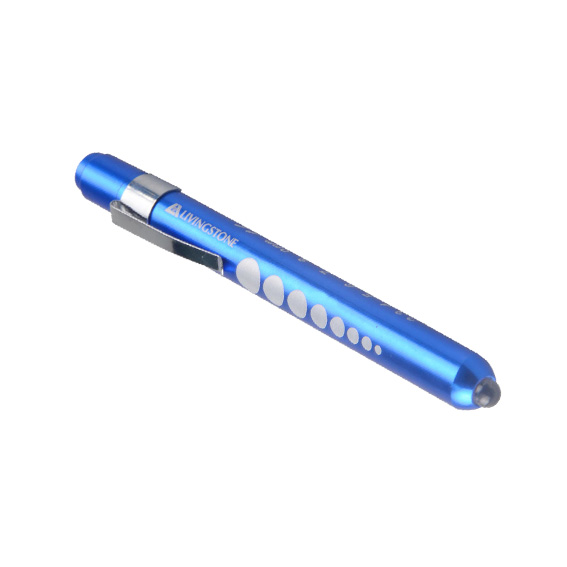 Livingstone Diagnostic Exam Pen Torch Guide LED Light 2 AAA Batteries Sold Separately - Blue x45