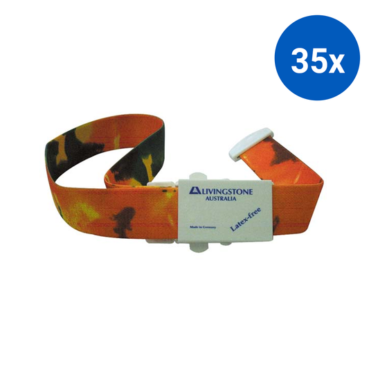 Livingstone Jetpull 2 Tourniquet 45cm Single Push Operation Latex Free - Autumn x35