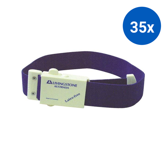 Livingstone Jetpull 2 Tourniquet 45cm Single Push Operation Latex Free - Blue x35