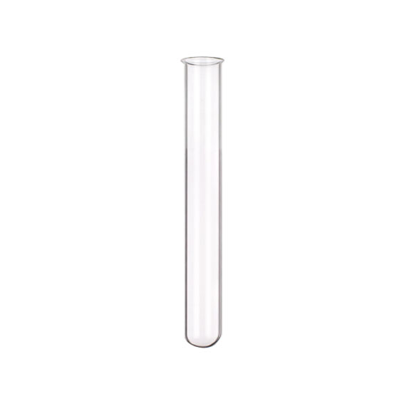 Livingstone Test Tubes with Rim 18 D x 150 H mm Borosilicate Glass 25/Bag - Clear x10