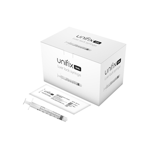 Terumo Unifix Hypodermic Syringe 3ml without Needle Luer Lock 100 Pieces/Box - White x30