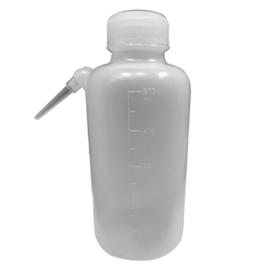 Livingstone Wash Bottle 500ML Graduated LDPE Single Piece Tube Fine Tip Distilled Water Dispenser - White x60