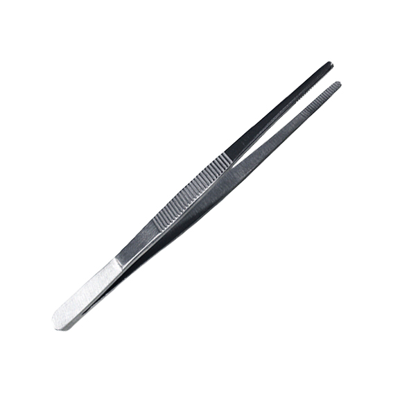 Livingstone Dressing Thumb Forceps 12.5cm Blunt Points Stainless Steel - Silver x80