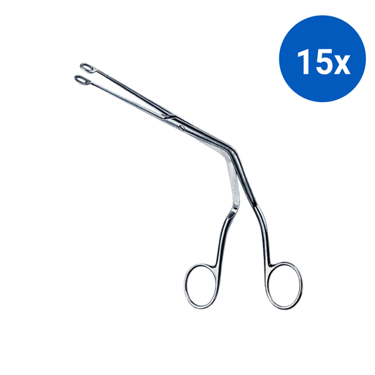 Livingstone Magill Introducing Forceps 20cm Curved Adult 61g Stainless Steel - Sliver x15