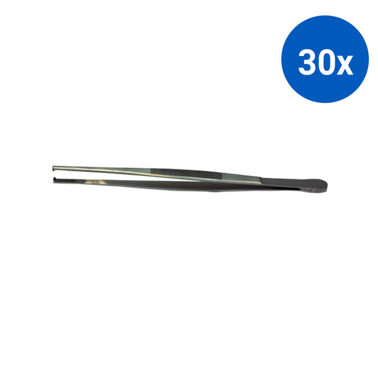Livingstone Dissecting Tissue Forceps 20.5cm 2x3 Teeth Stainless Steel - Silver x30