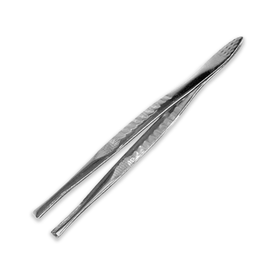 Livingstone First Aid Forceps/Tweezers 8.6cm Stainless Steel - Silver x185