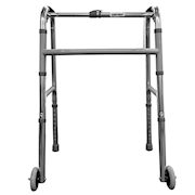 Foshan Feiyang Adjustable Aluminium Foldable Walking Frame 58cm x 18 cm x 81cm - Silver x5