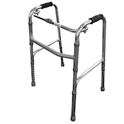 Foshan Feiyang Adjustable Aluminium Foldable Walking Frame 58cm x 18 cm x 81cm - Silver x5