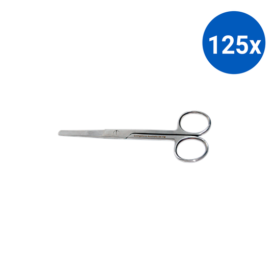 Livingstone Nurses Surgical Scissors 13cm 30g Blunt/Blunt Straight Stainless Steel - Silver x125