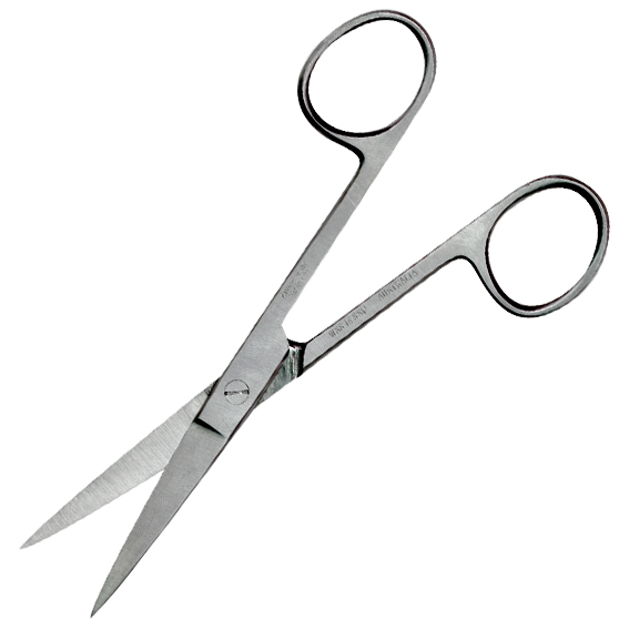 Livingstone Nurses Surgical Dissecting Scissors 13cm 29g Sharp/Sharp Straight SS - Silver x125
