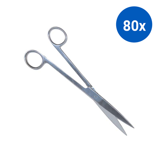 Livingstone Nurses Surgical Dissecting Scissors 20cm Sharp/Sharp Straight Stainless Steel - Silver x80