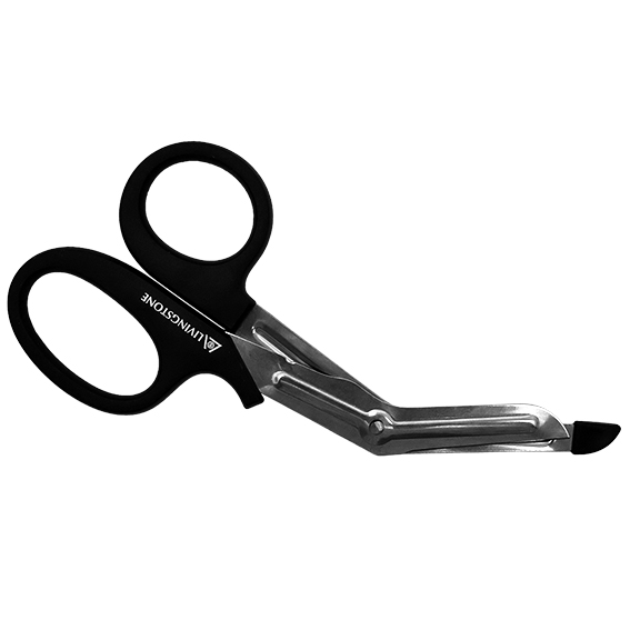 Livingstone Multi-Purpose Shears Bandage Scissors with Plastic Tip 19cm Stainless Steel - Black x65