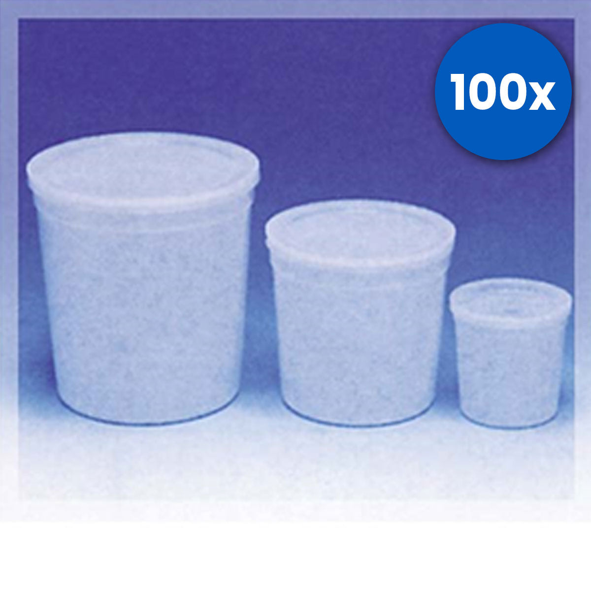 Aptaca Surgical Specimen Transparent Containers 1000ml 120 x 115mm - White x100