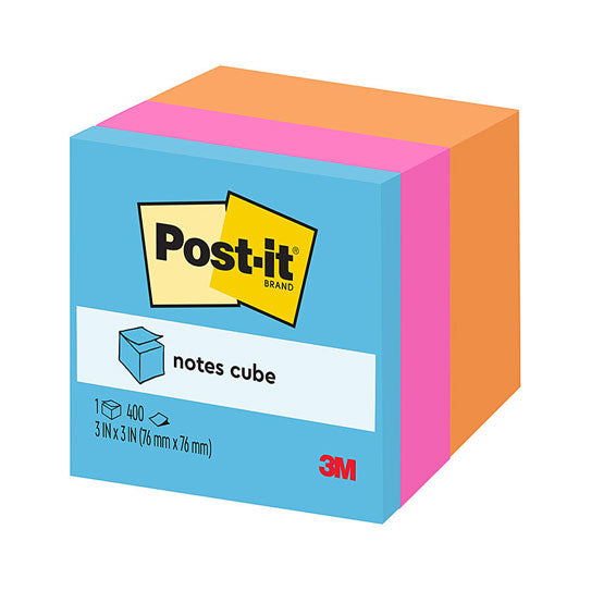 Post‑It Sticky Notes Cube 2053‑ELT‑O 76 x 76mm Box of 4