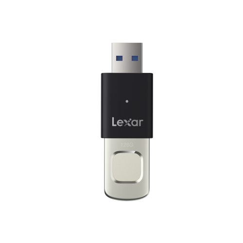 Lexar JumpDrive F35 Pro Fingerprint USB Flash Drive 3.2 Gen 1 128 GB - Black