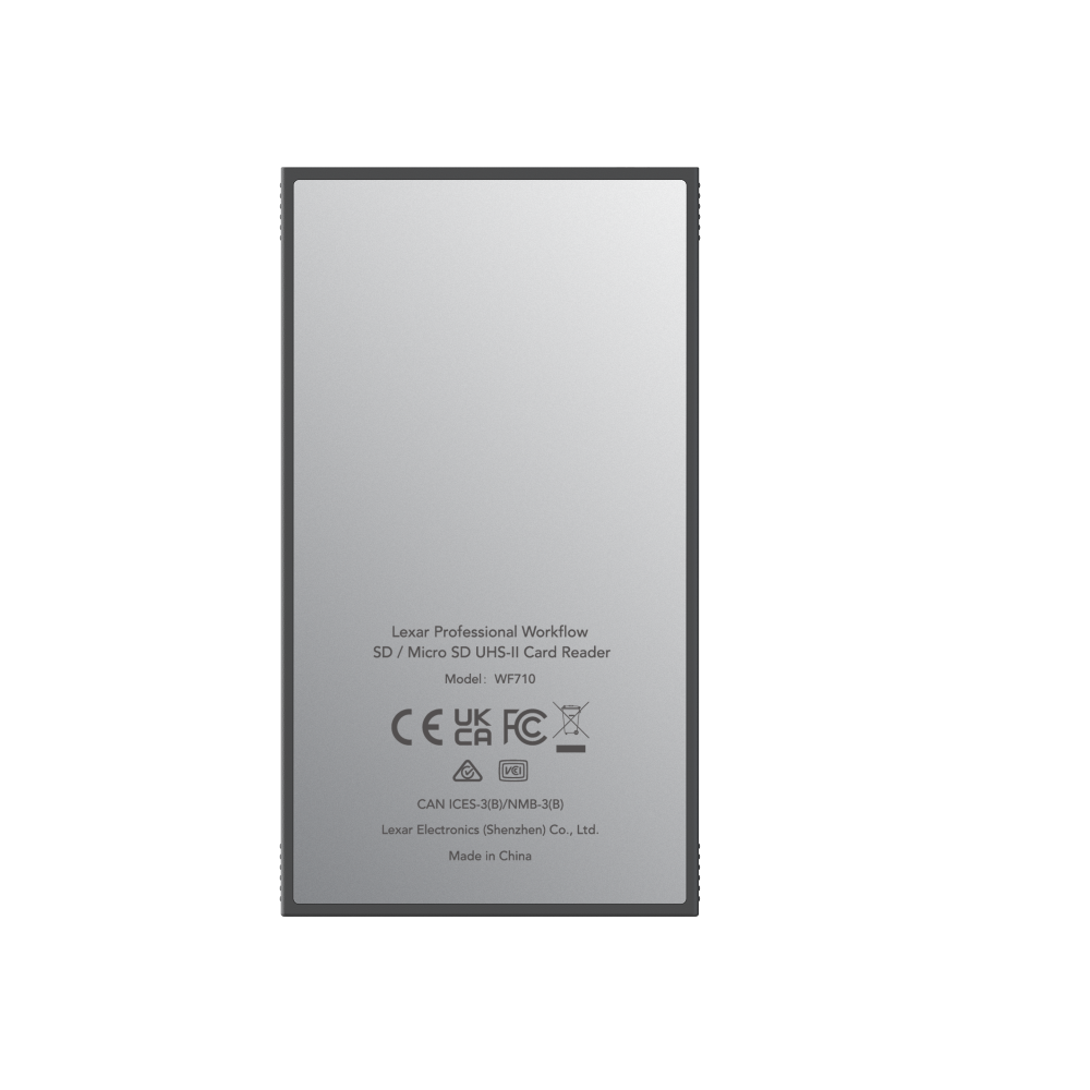 Lexar Professional Workflow WF710 SD/Micro SD UHS-II Card Reader - Silver