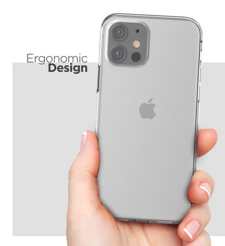 Encased Clear Back Case iPhone 12/12 Pro with Belt Clip Holster - Clear