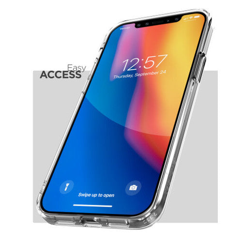 Encased Clear Back Case iPhone 12 Mini with Belt Clip Holster - Clear