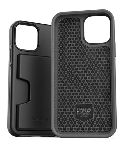Encased Phantom Wallet Case iPhone 12 Pro Max - Black