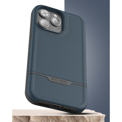 Encased Rebel Case with Screen Protector iPhone 14 Pro Max - Blue