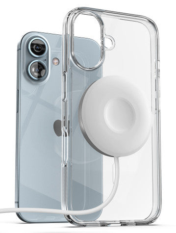 Encased MagSafe Clear Case iPhone 16 Plus with Magnetic Charger - Clear