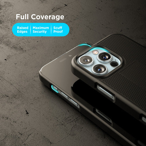 Encased Duraclip Case iPhone 16 Pro with Tempered Glass - Black