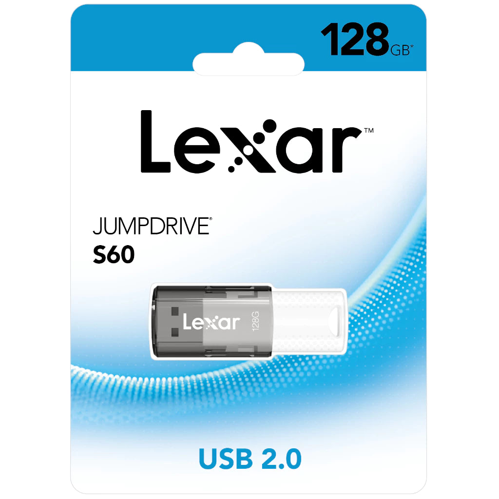 Lexar JumpDrive S60 USB Flash Drive 2.0 128 GB - Black
