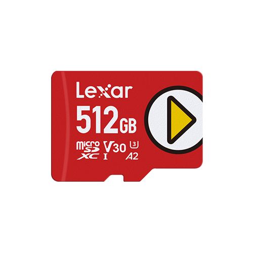 Lexar PLAY microSDXC UHS-I card 512 GB - Red