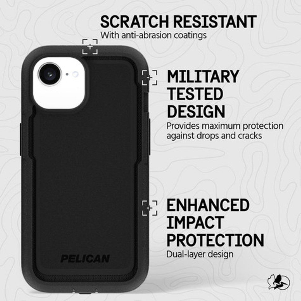 Pelican Voyager MagSafe Case iPhone 16e/15/14/13 - Black