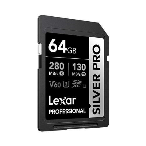 Lexar Professional Silver Pro SDXC UHS-II Card 64 GB