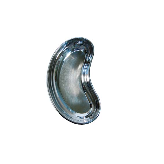 Emesis Kidney Dish Tray 245 x 110 x 40mm 0.5mm Thickness Stainless Steel Grade 202 1/Polybag - Silver x25
