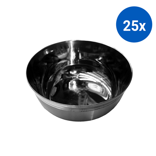Livingstone Sponge Bowl 1000 ml Capacity 180 x 65 mm 121g Stainless Steel - Silver x25