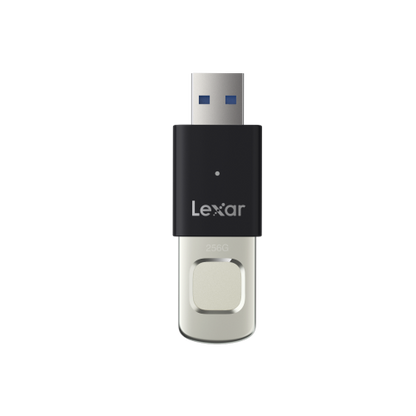 Lexar JumpDrive F35 Pro Fingerprint USB Flash Drive 3.2 Gen 1 256 GB - Black