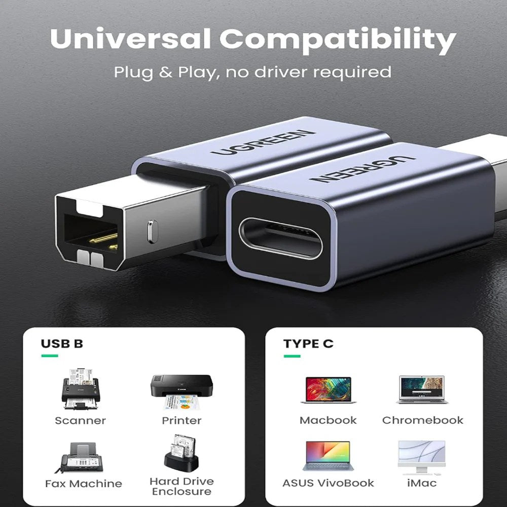 UGREEN USB-C Female to USB-B Male Adapter