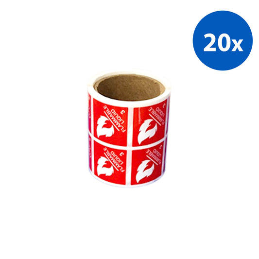 Livingstone Safety Sticker - Red x20