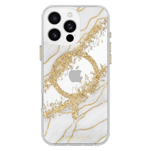 Case-Mate Karat MagSafe Case iPhone 16 Pro - White/Gunmetal Grey