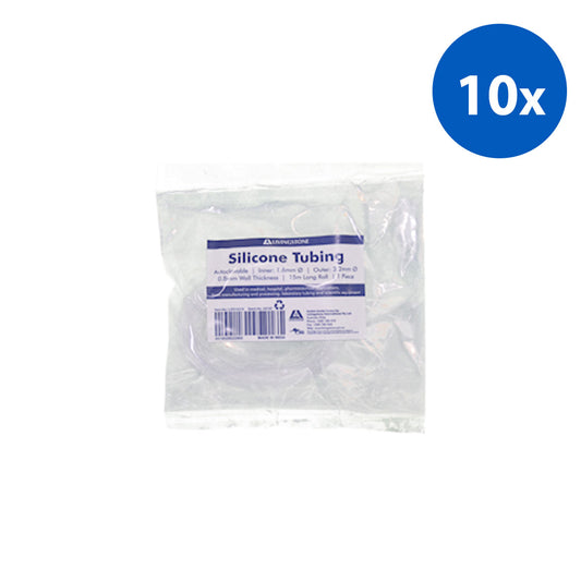 Livingstone Silicone Tubing, Autoclavable, Inner Diameter 1.6mm, Outer Diameter 3.2mm x10